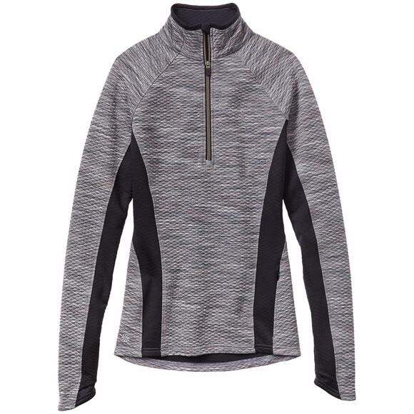Athleta Snowscape Half Zip Pullover Gray Quilted Small - Picture 1 of 13